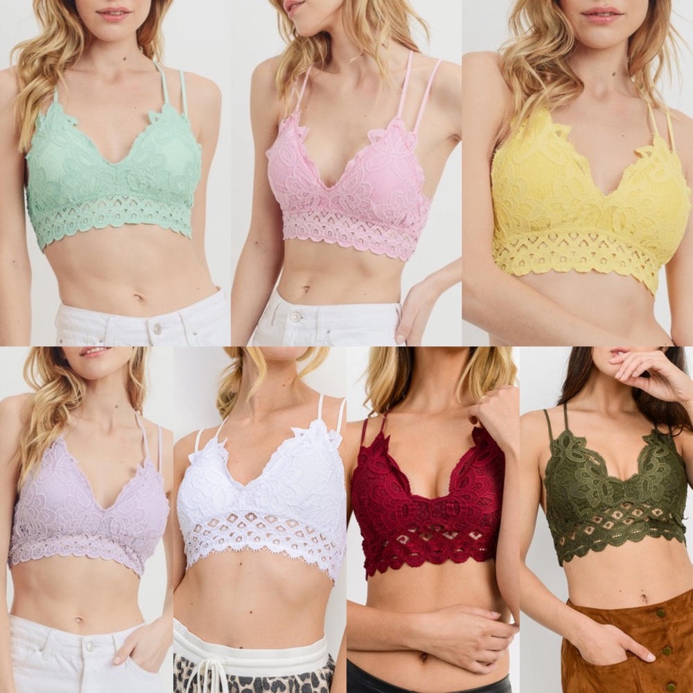 LAST 1❗️Let’s Layer in Lace Bralette in Olive - Picture 8 of 8